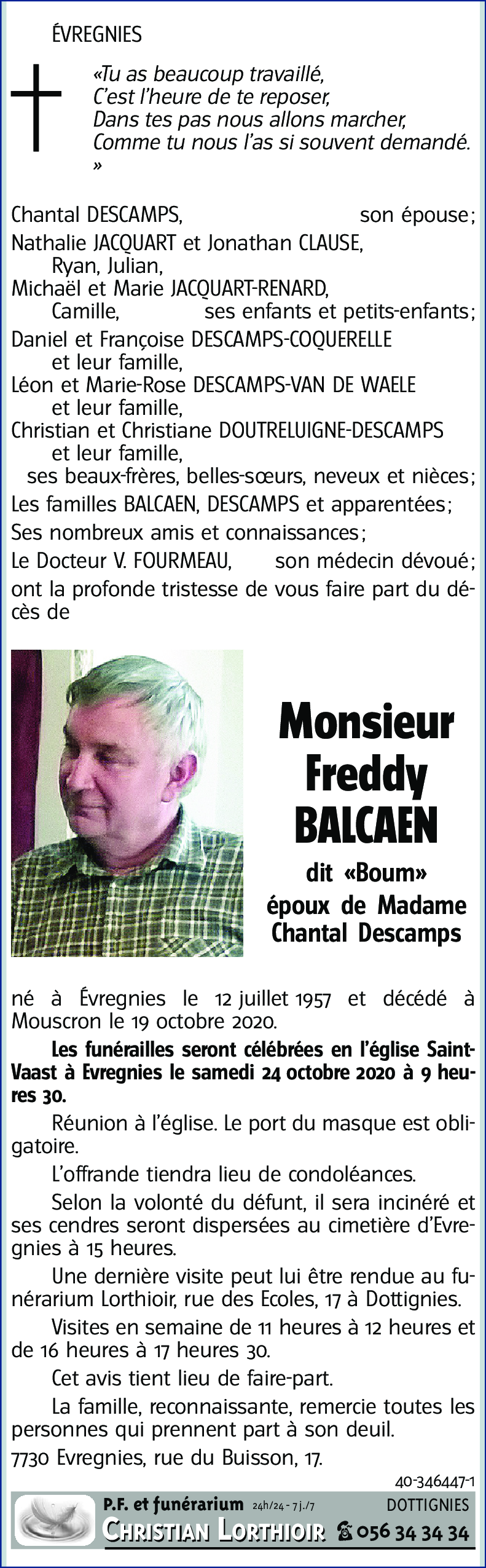 Freddy BALCAEN