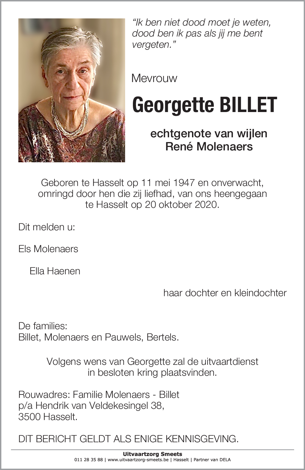 georgette Billet