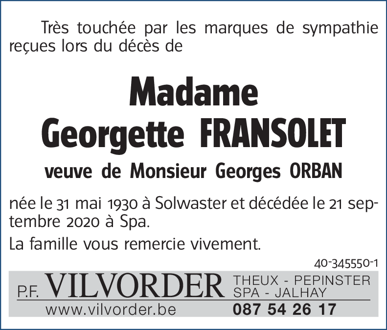 Georgette FRANSOLET