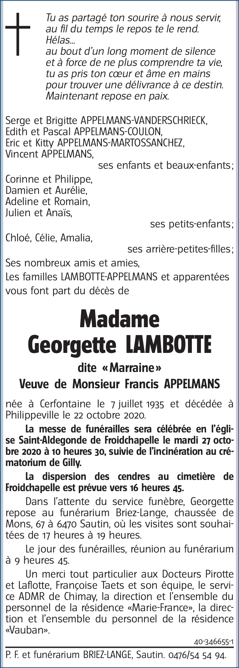 Georgette LAMBOTTE