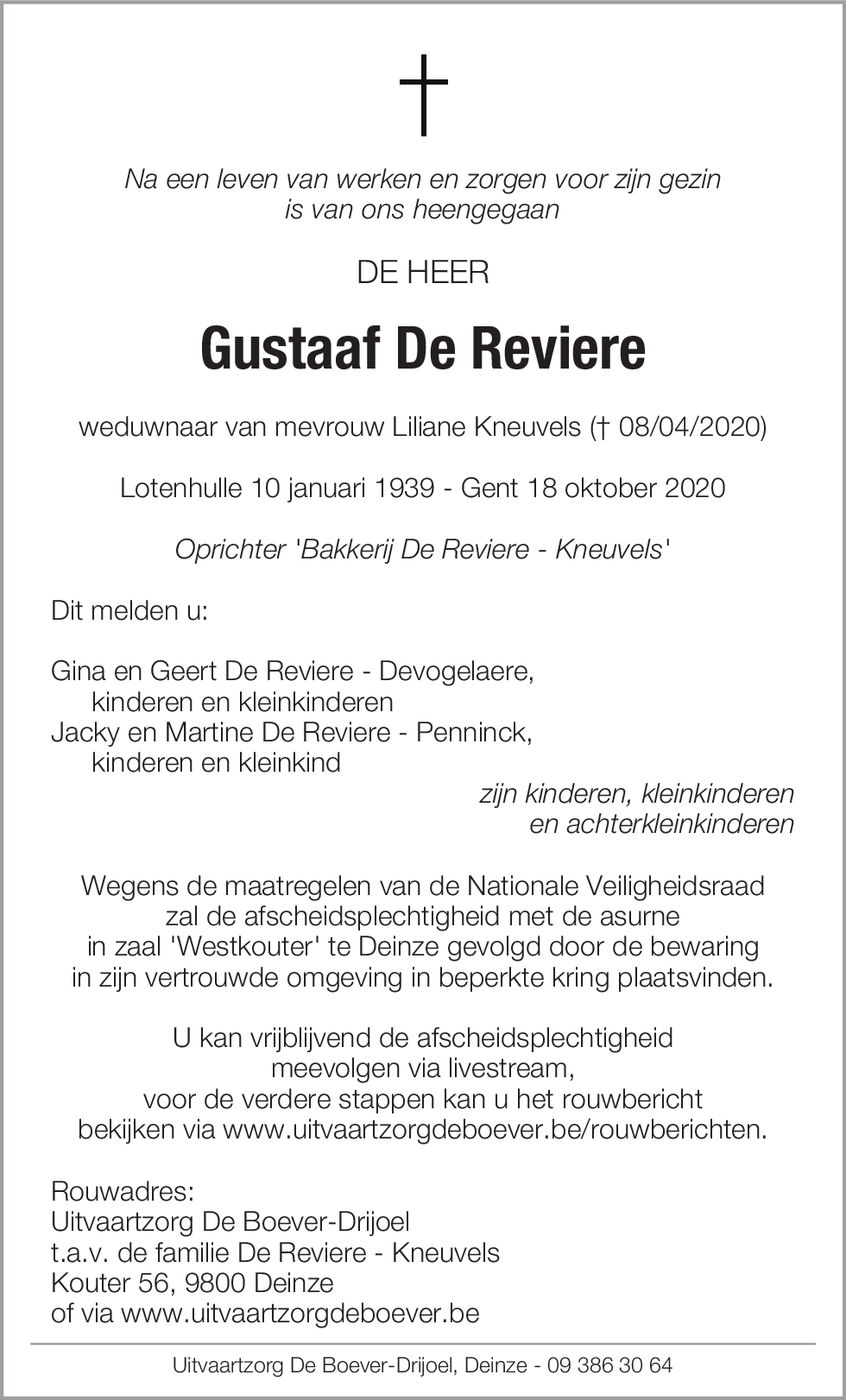 Gustaaf De Reviere