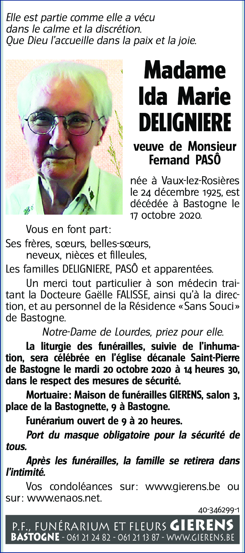 Ida Marie DELIGNIERE