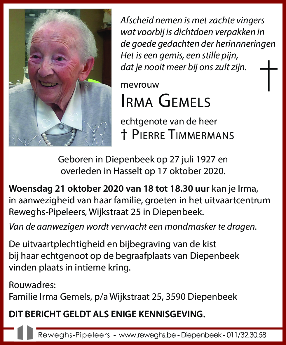 Irma Gemels