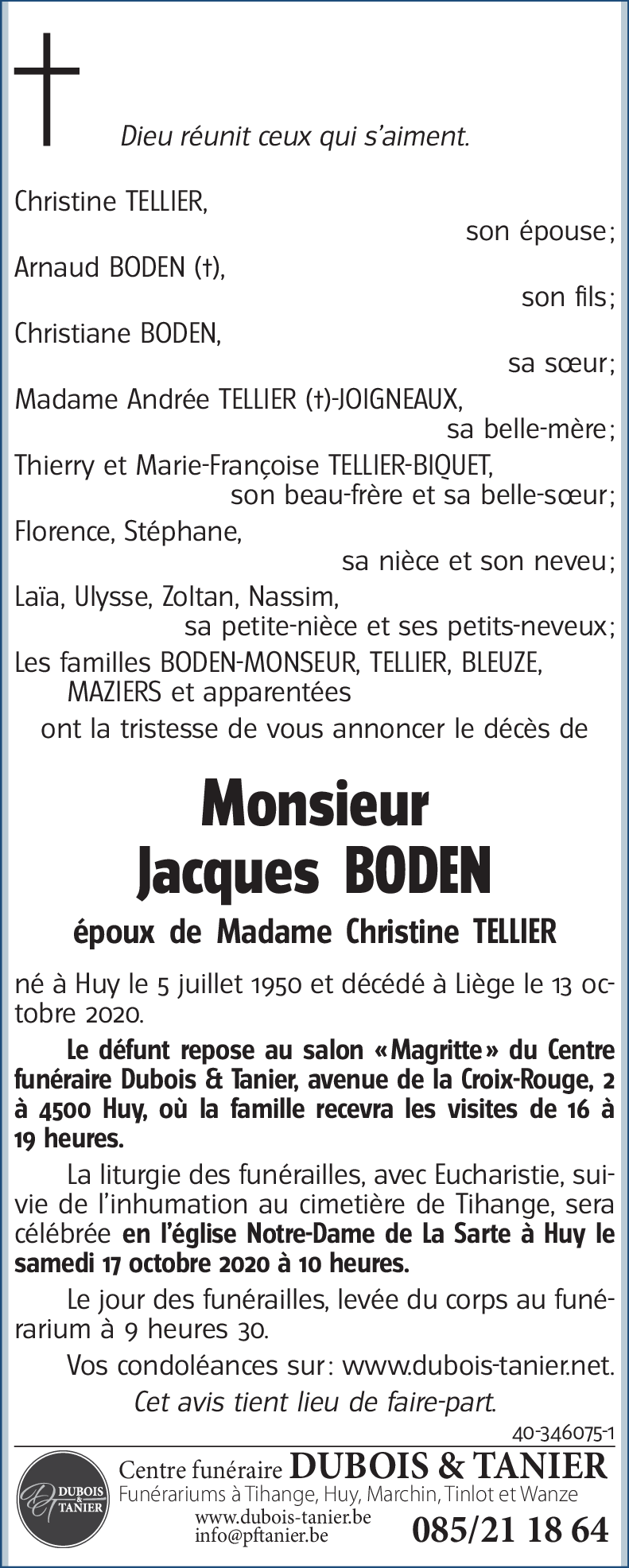 Jacques BODEN