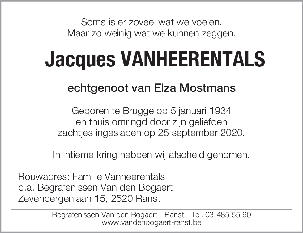 Jacques Vanheerentals