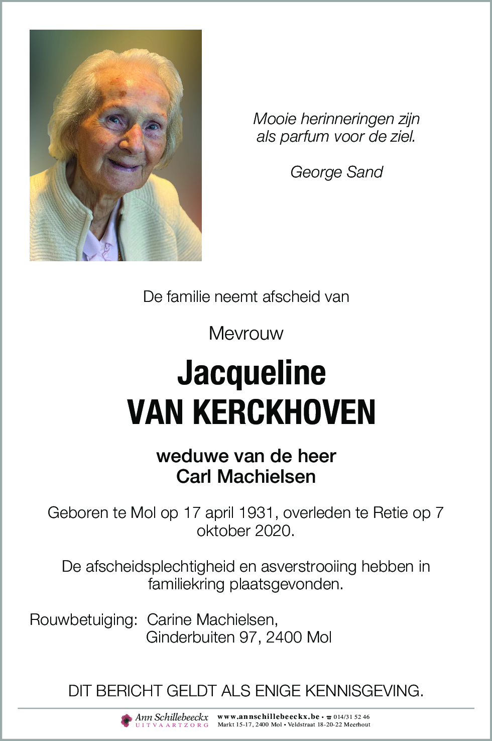 Jacqulinne Van Kerckhoven