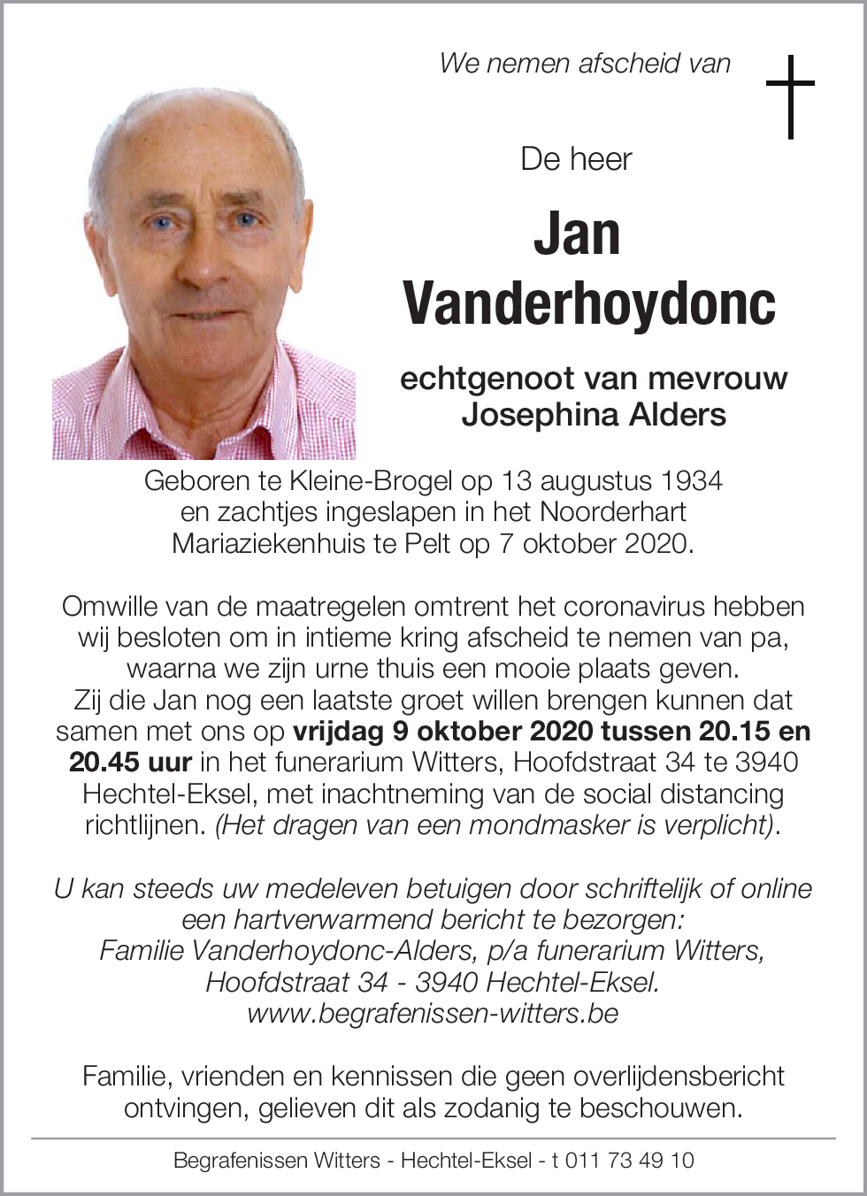 Jan Vanderhoydonc