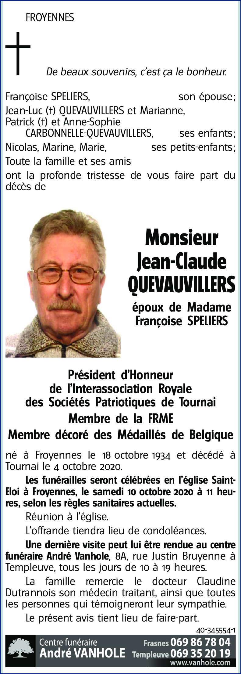 Jean-Claude QUEVAUVILLERS