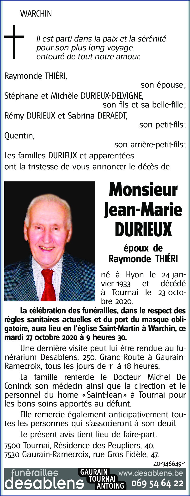 Jean-Marie DURIEUX