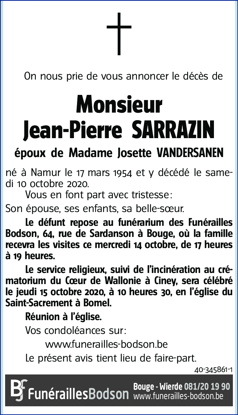 Jean-Pierre SARRAZIN