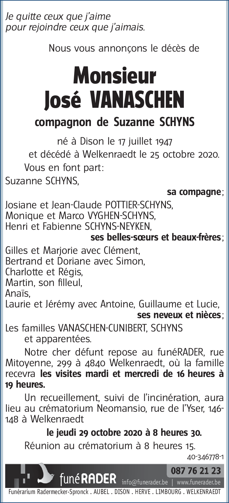 José VANASCHEN