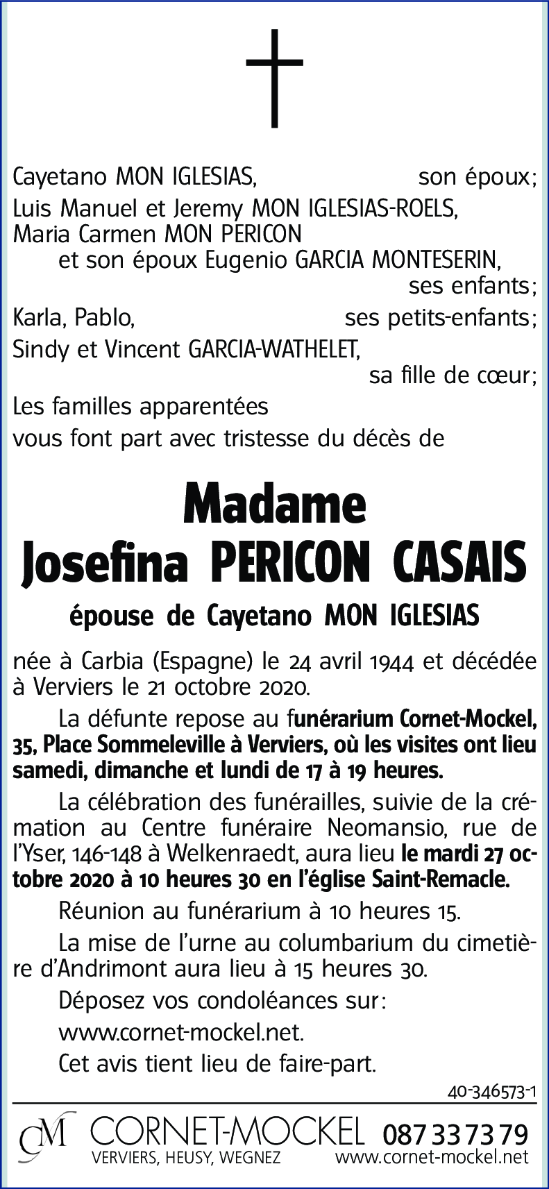 Josefina PERICON CASAIS