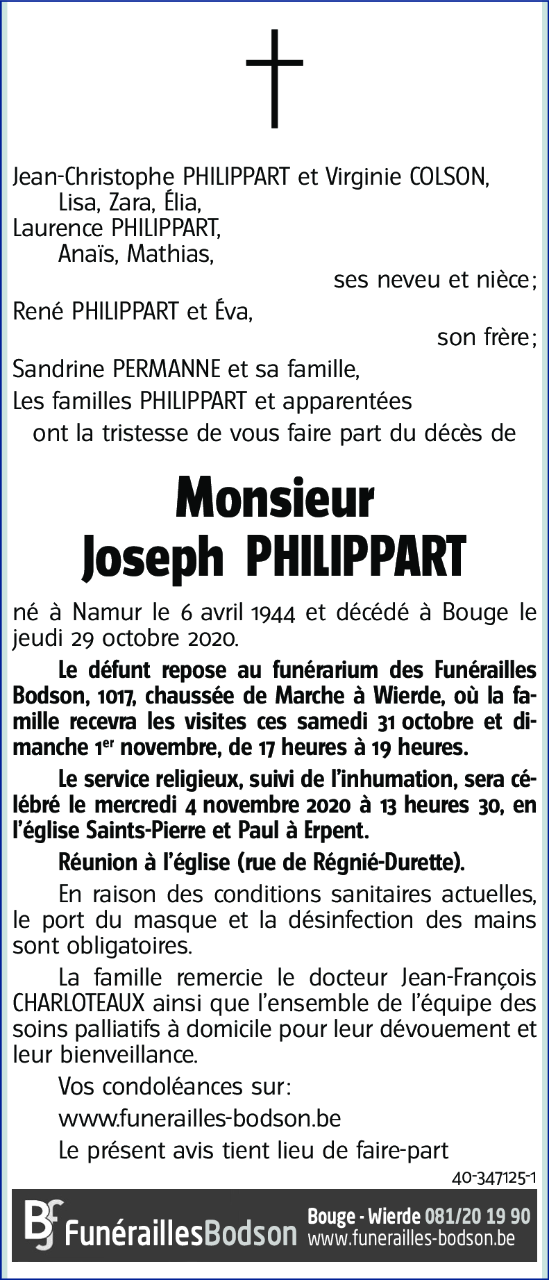 Joseph PHILIPPART