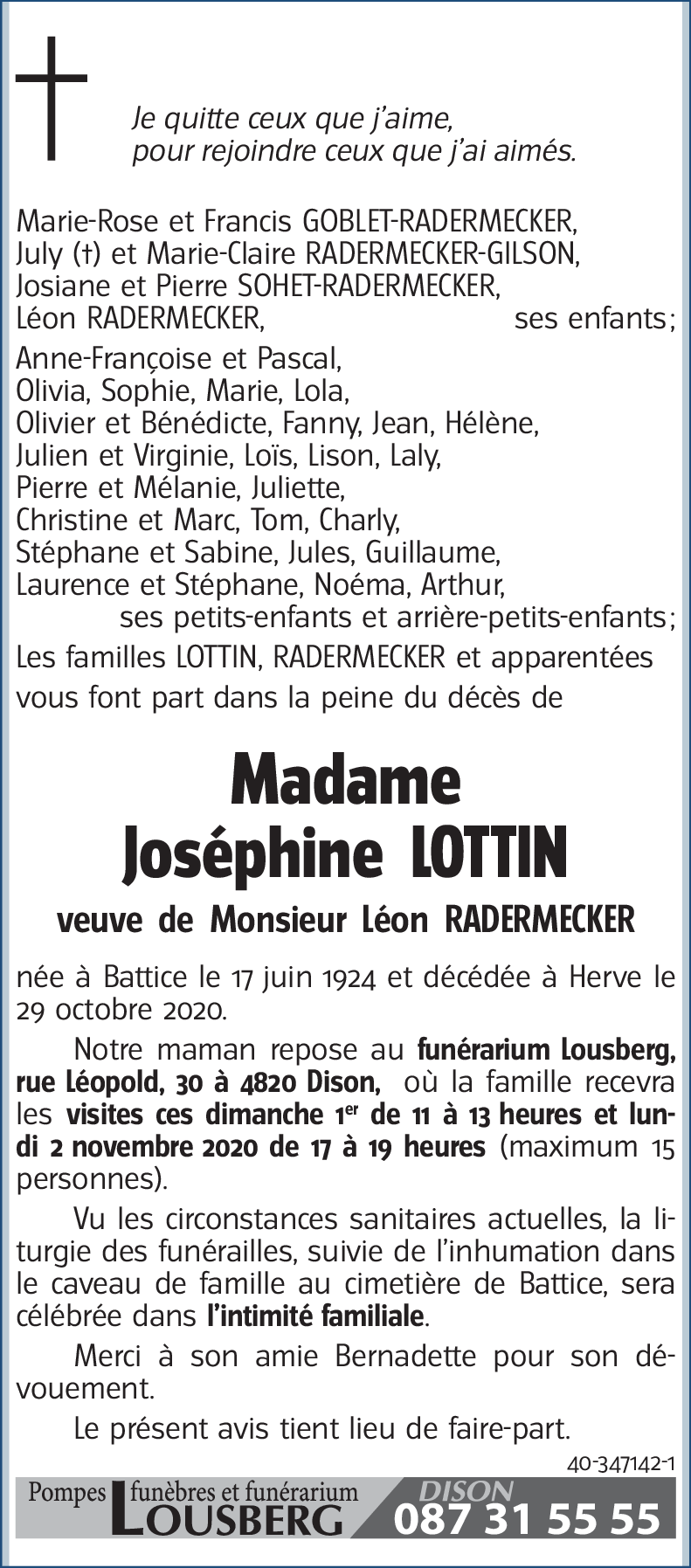 Joséphine LOTTIN