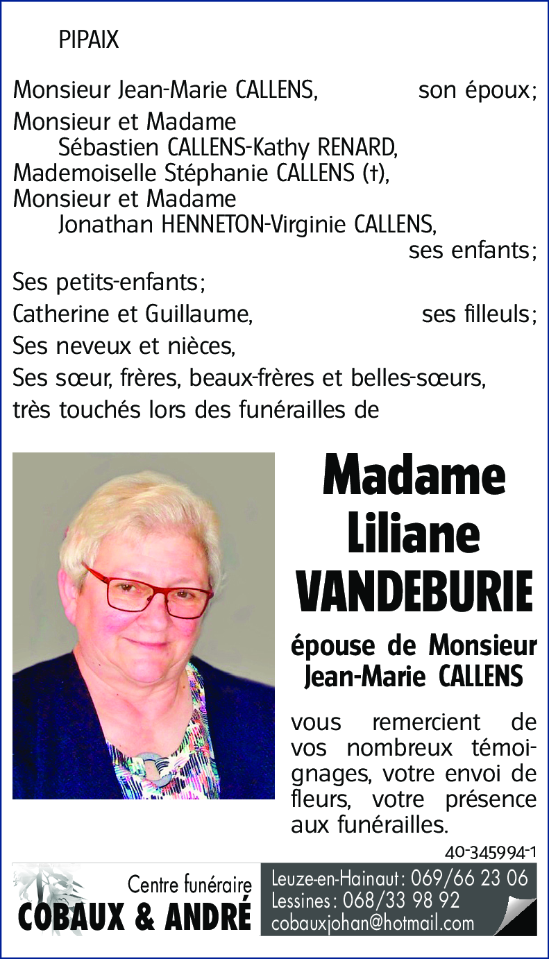 Liliane Vandeburie