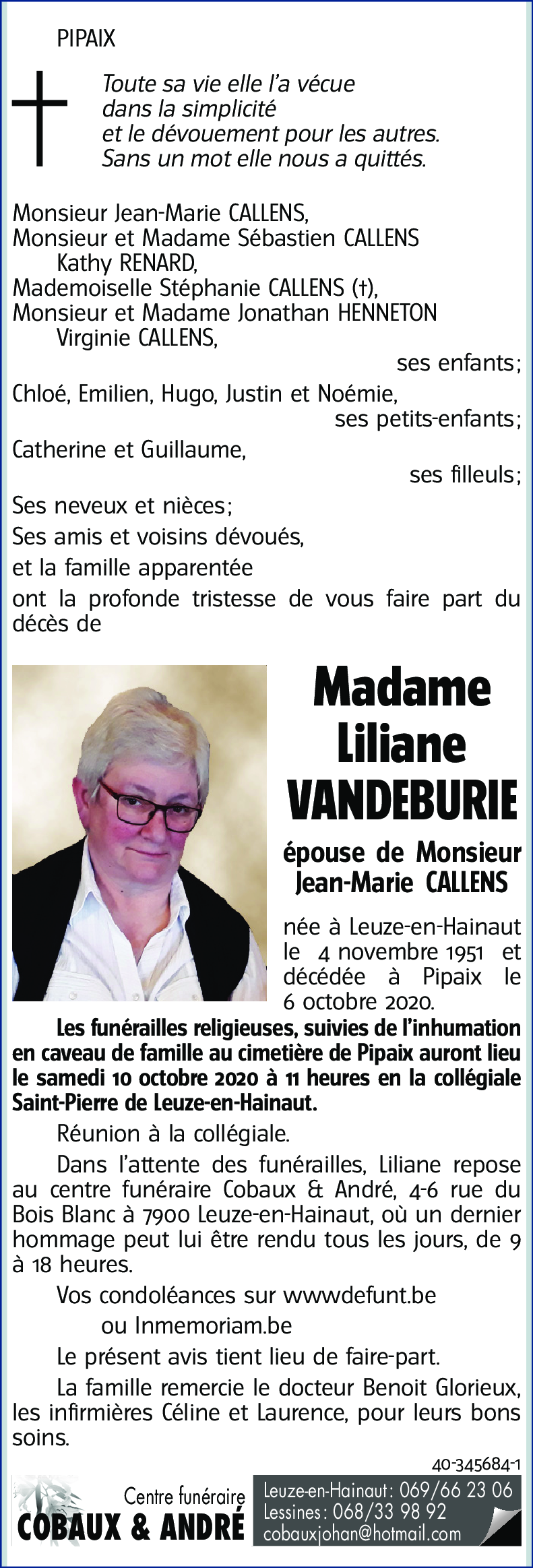 Liliane Vandeburie