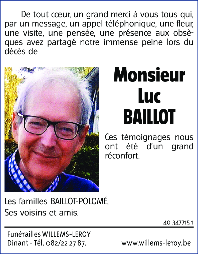 Luc BAILLOT