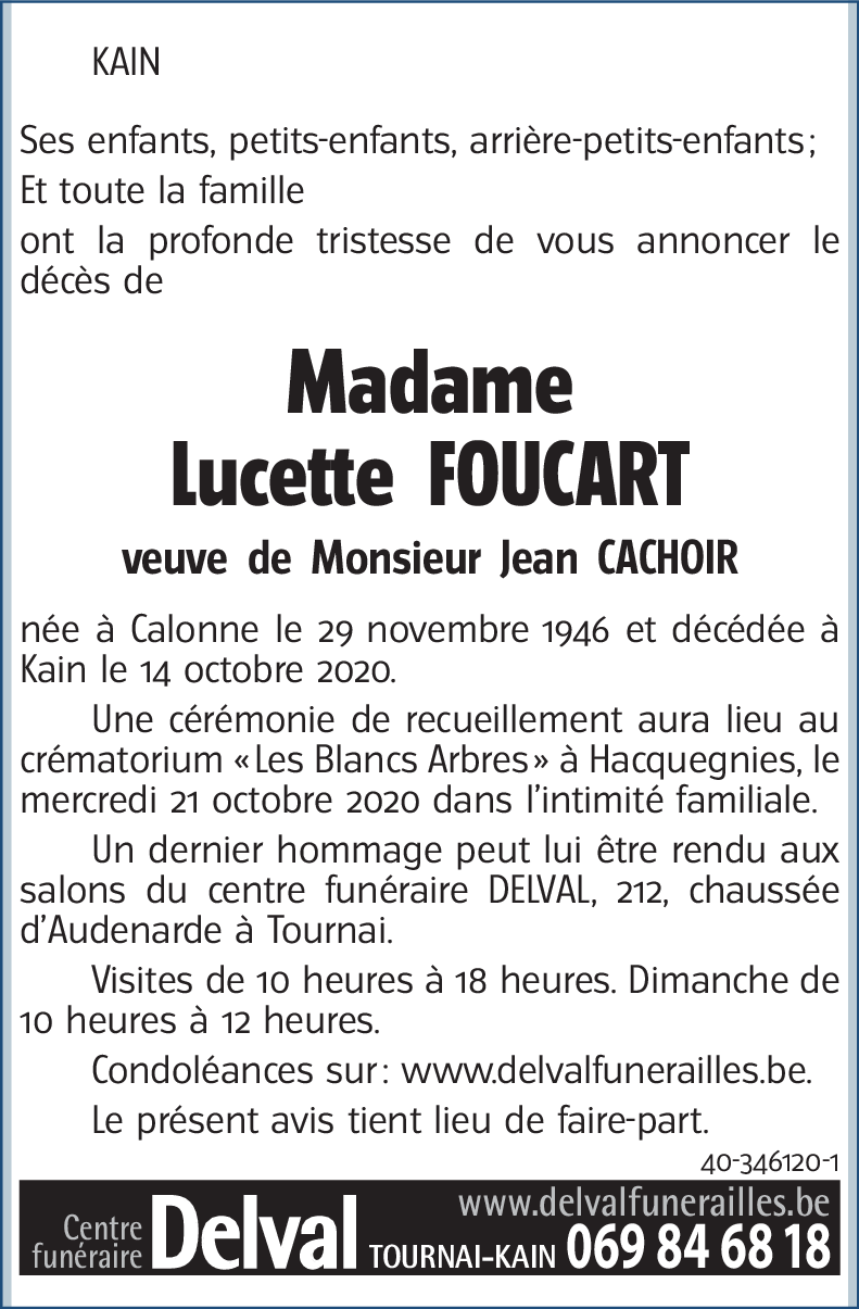 Lucette FOUCART