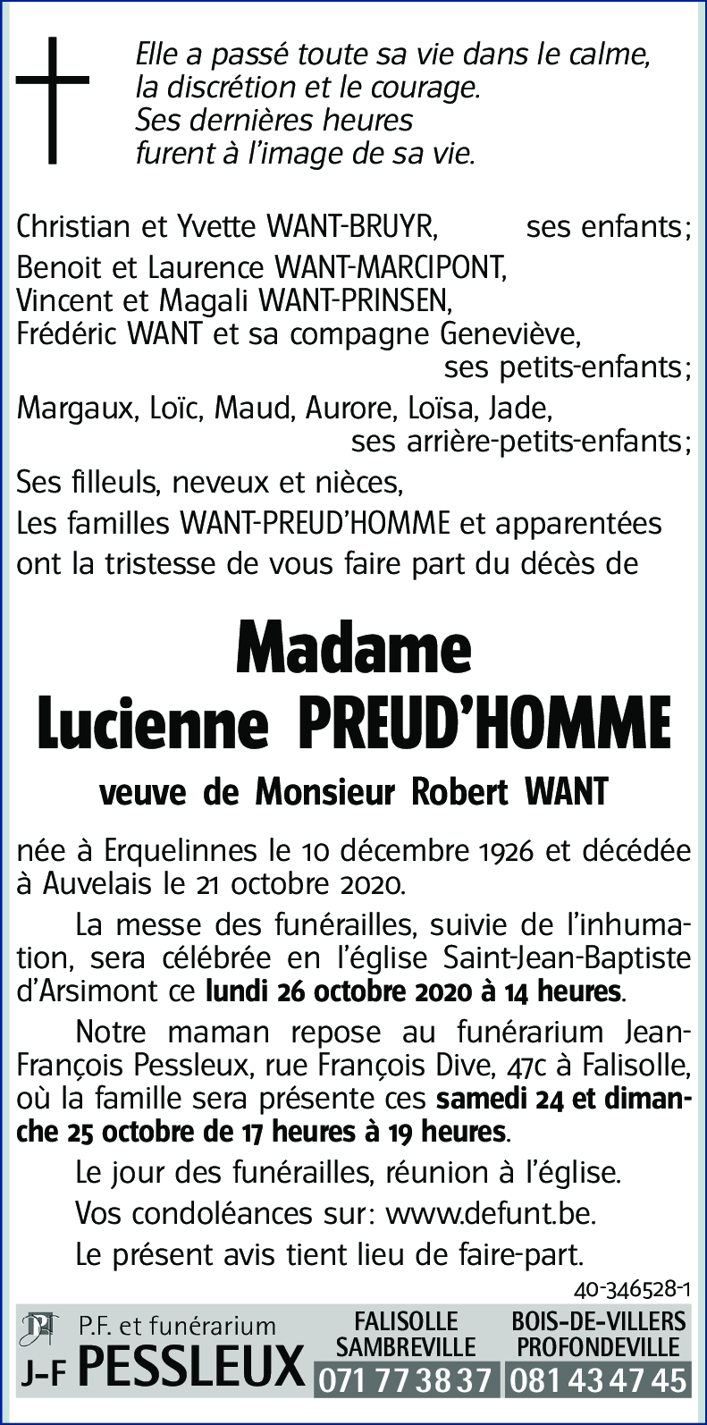 Lucienne PREUD'HOMME