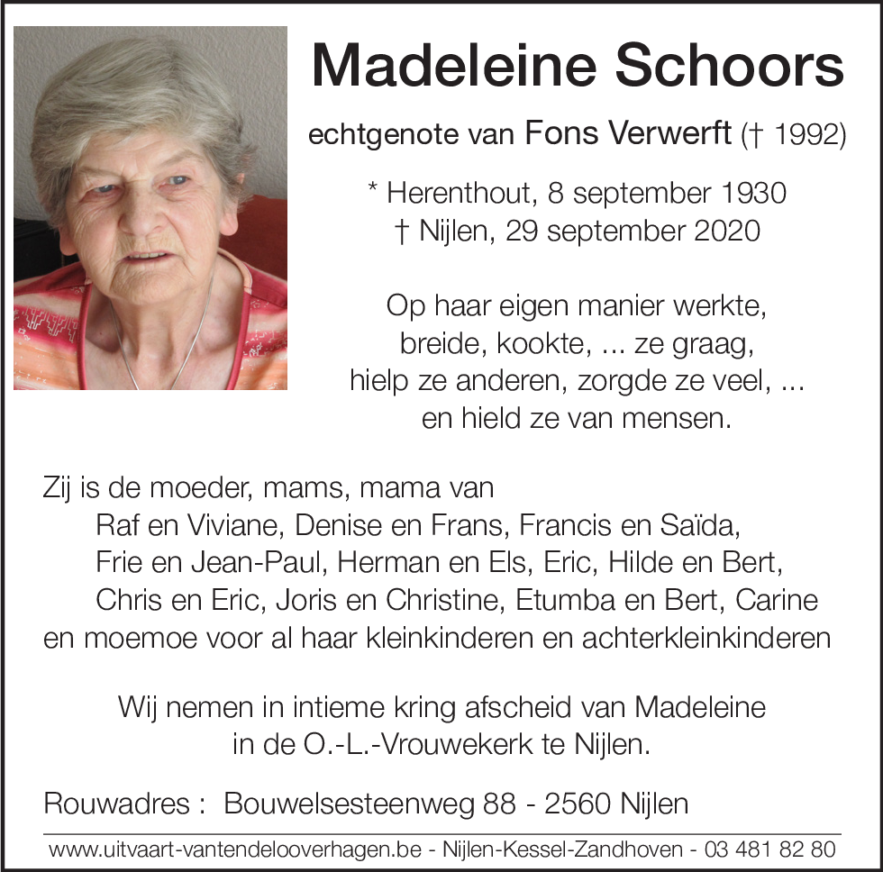 Madeleine Schoors