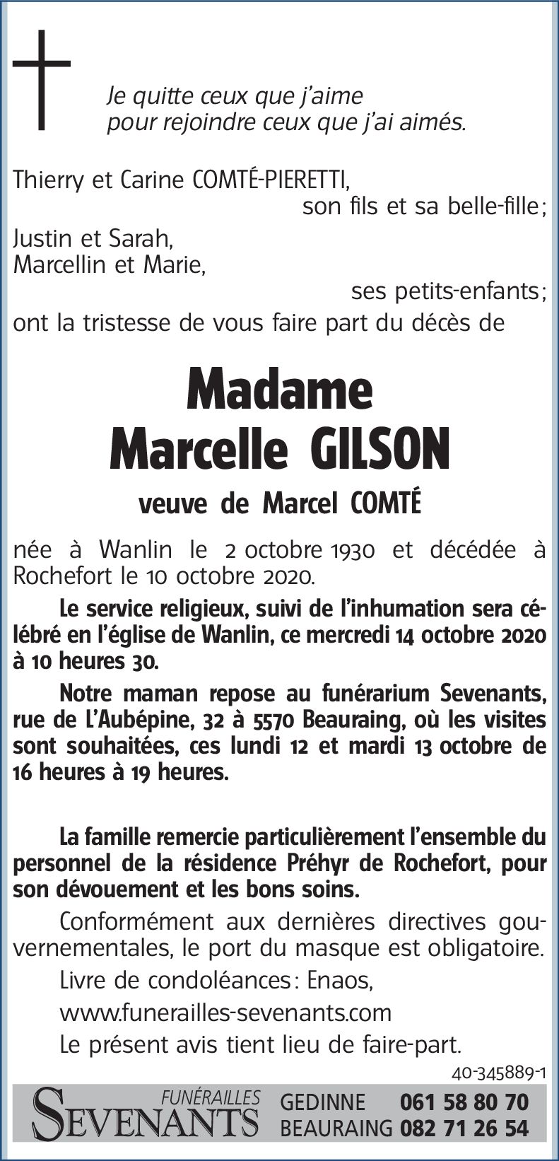 Marcelle GILSON