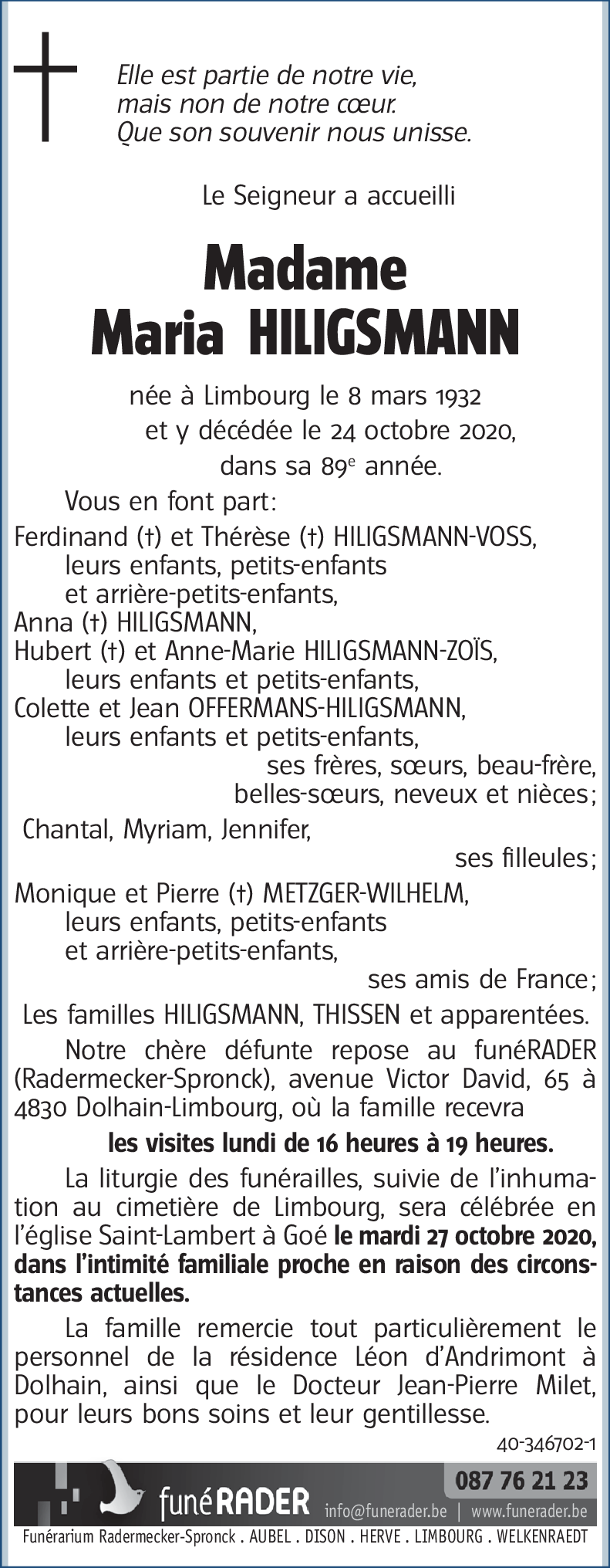 Maria HILIGSMANN