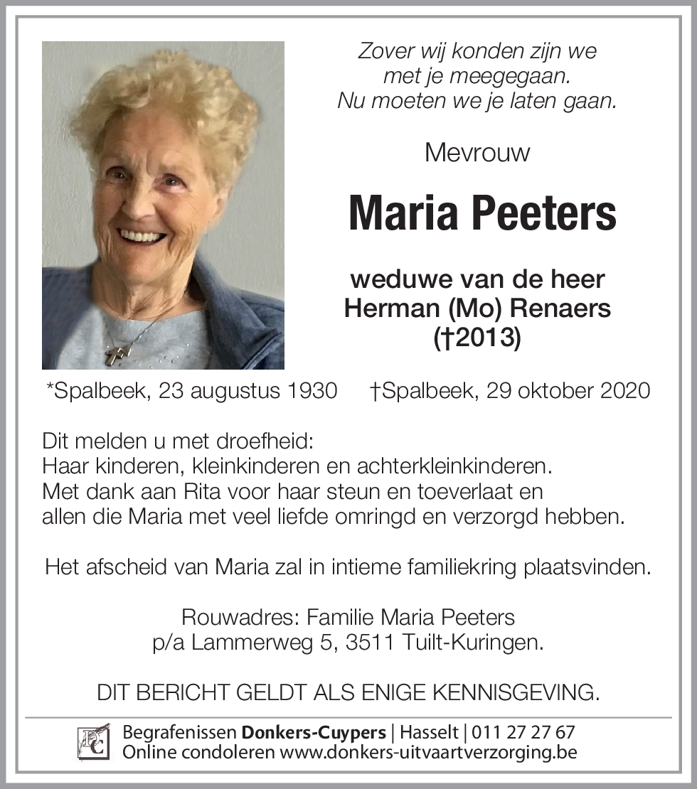 Maria Peeters
