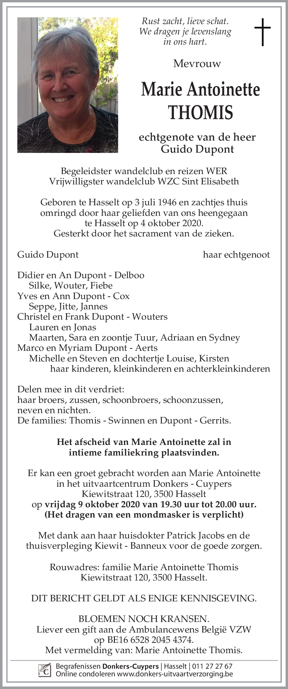 Marie Antoinette Thomis