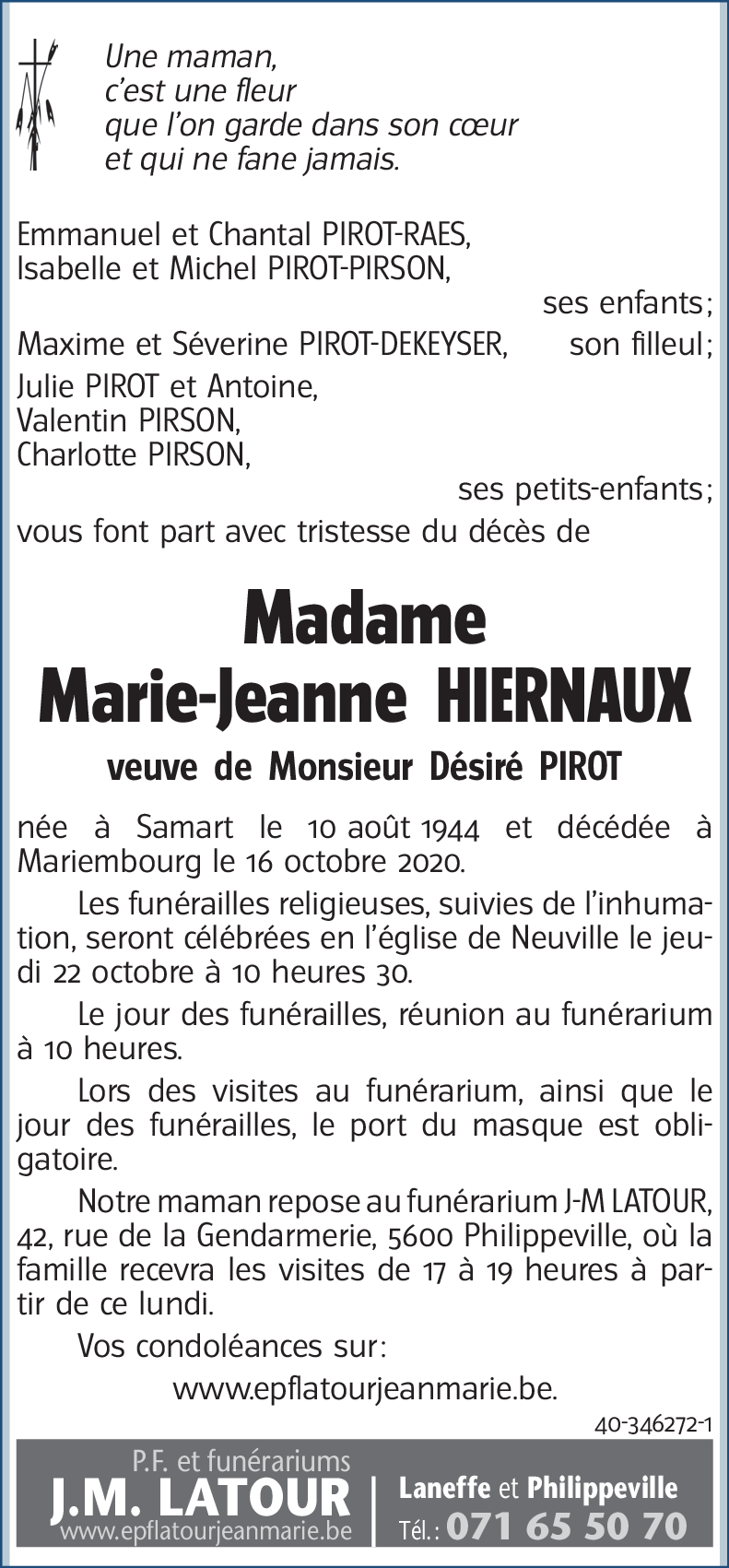 Marie-Jeanne HIERNAUX