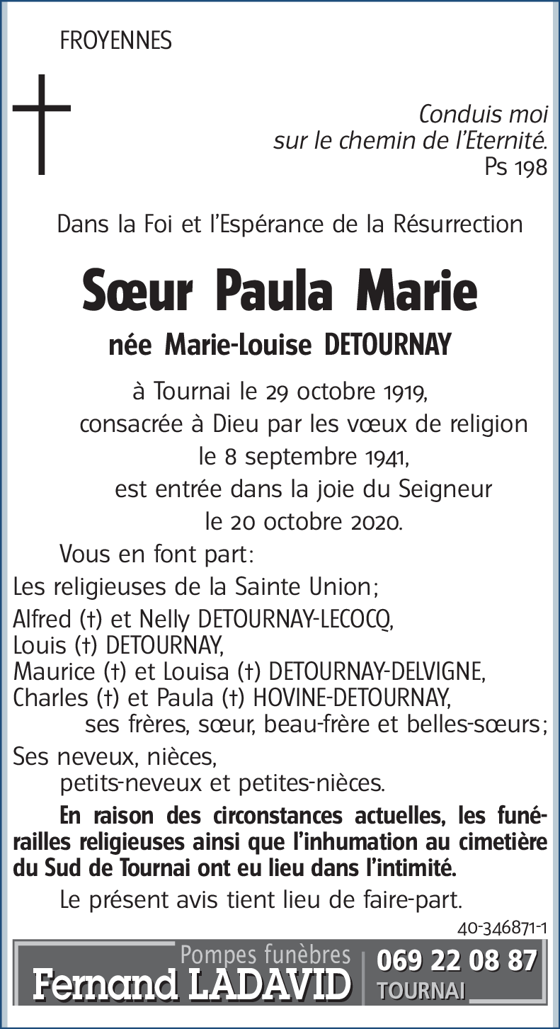 Marie-Louise DETOURNAY