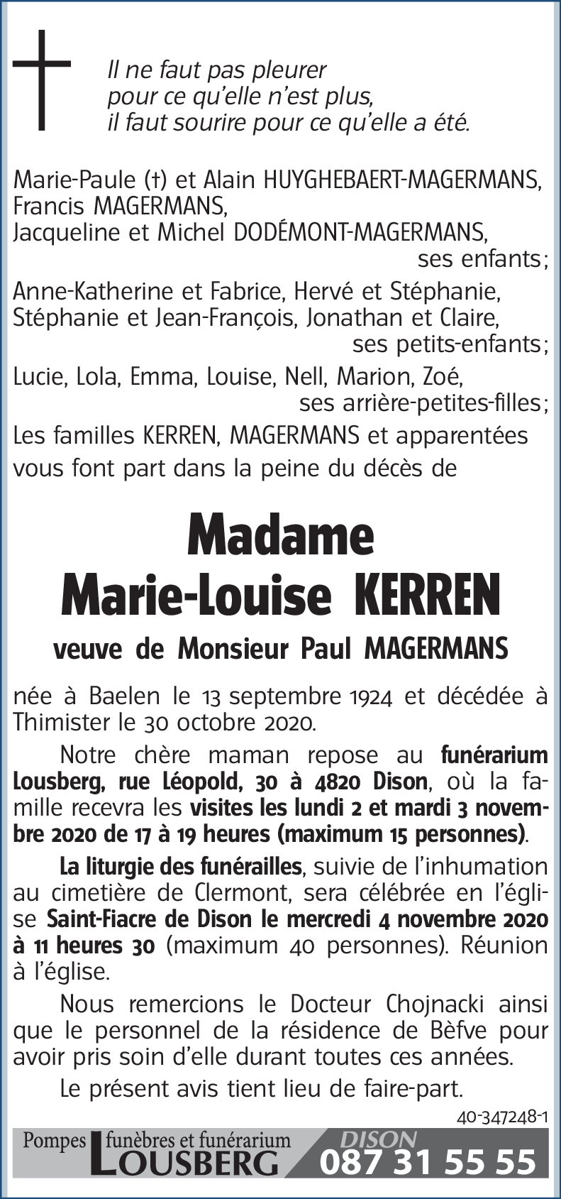 Marie-Louise KERREN