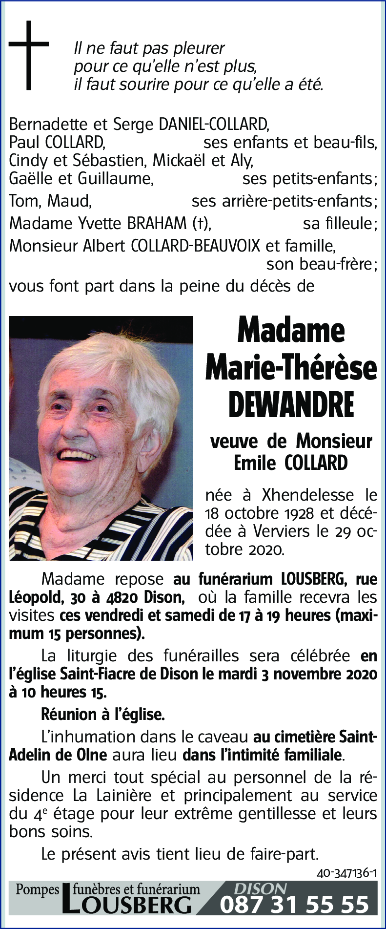 Marie-Thérèse DEWANDRE