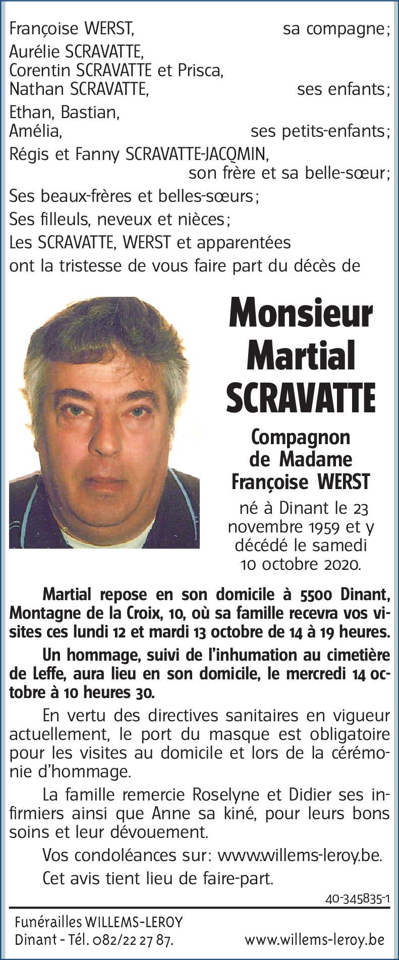 Martial SCRAVATTE