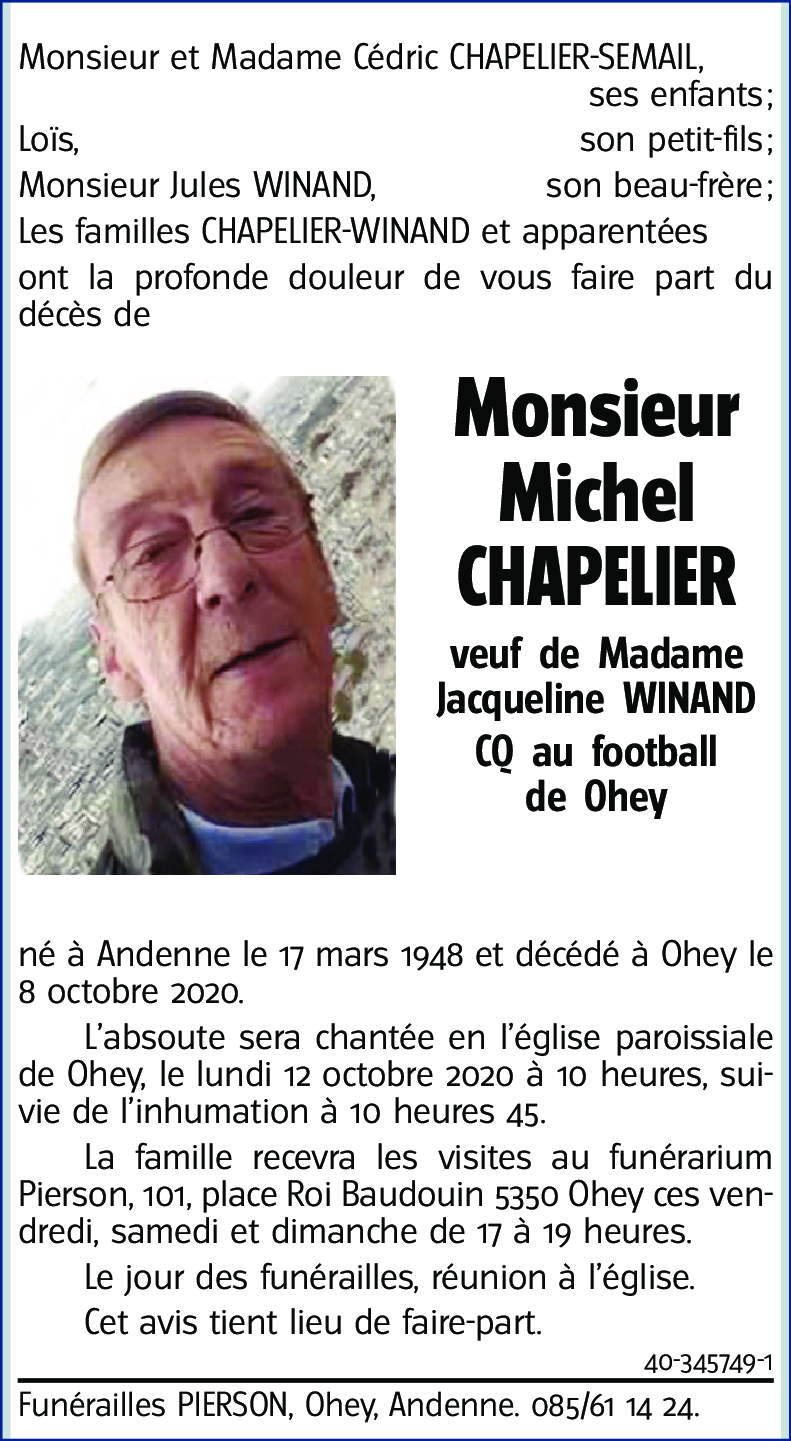 Michel CHAPELIER