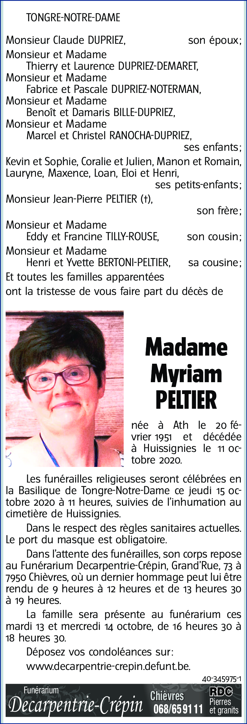 Myriam PELTIER