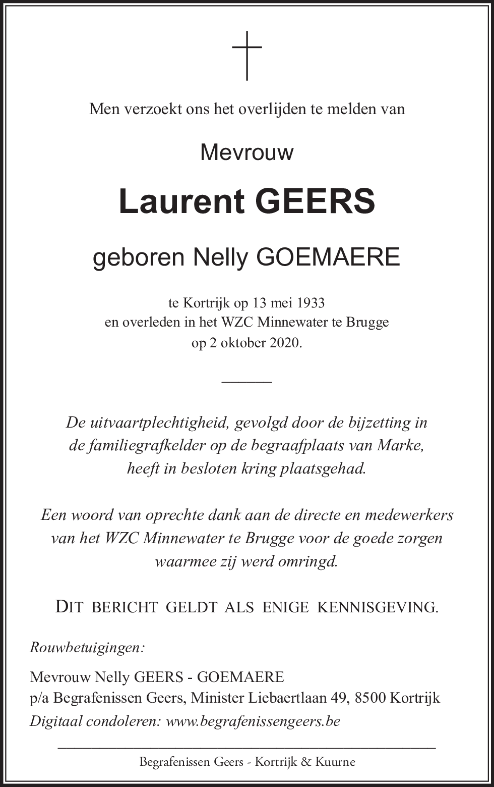Nelly GEERS - GOEMAERE