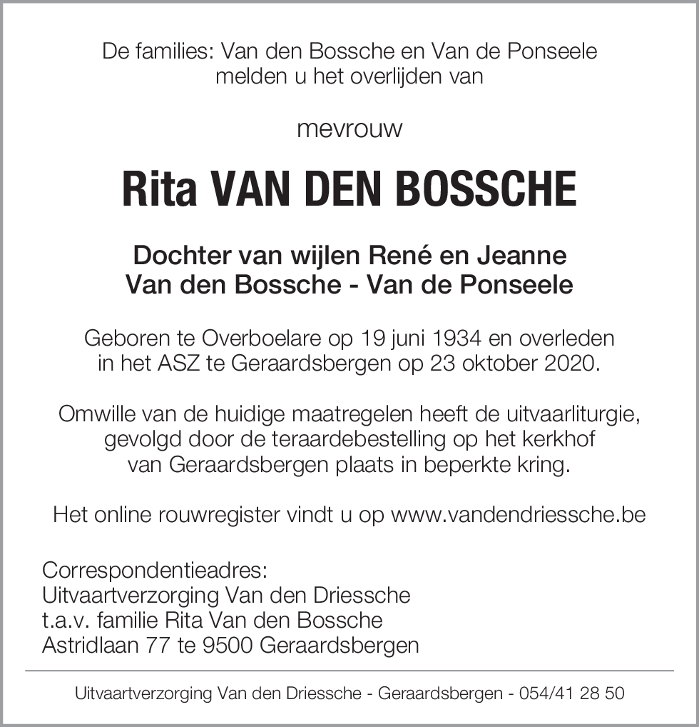 Rita Van den Bossche