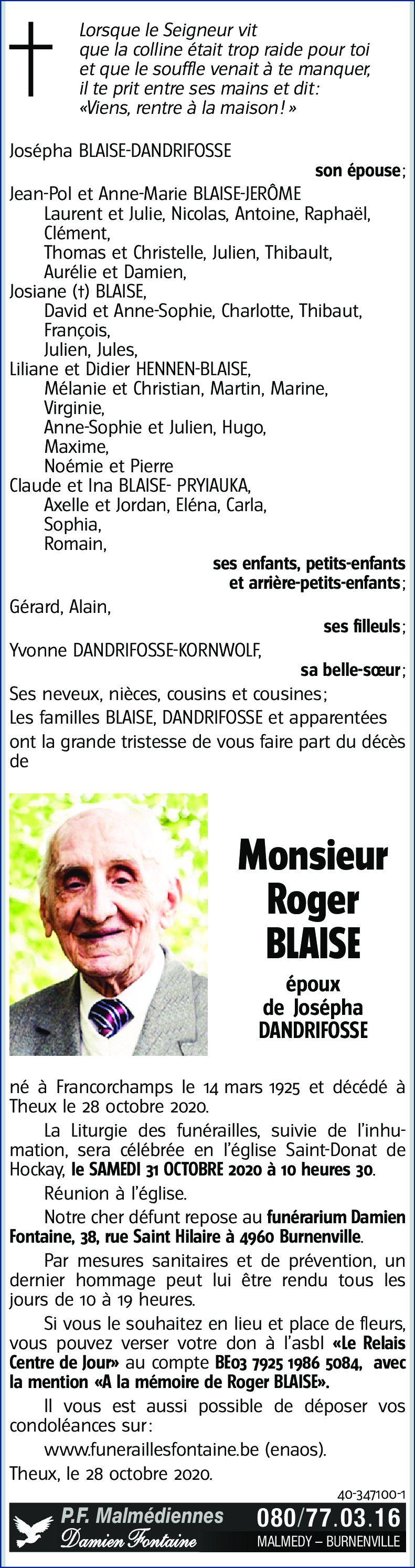 Roger BLAISE