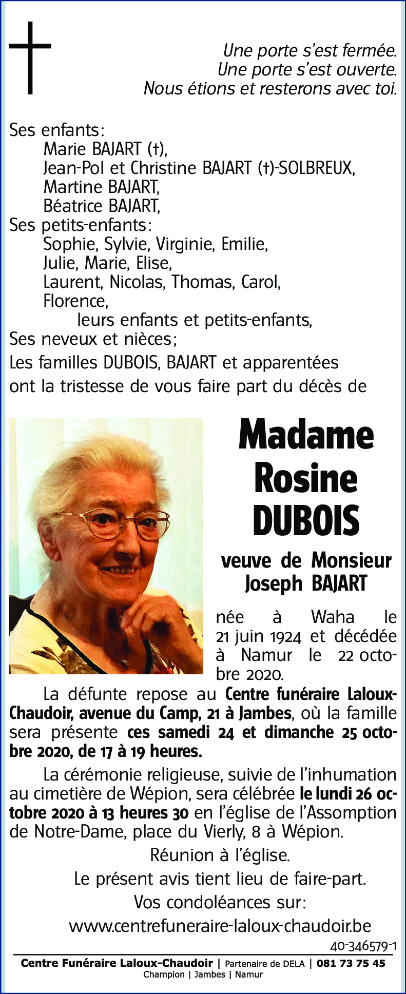 Rosine DUBOIS