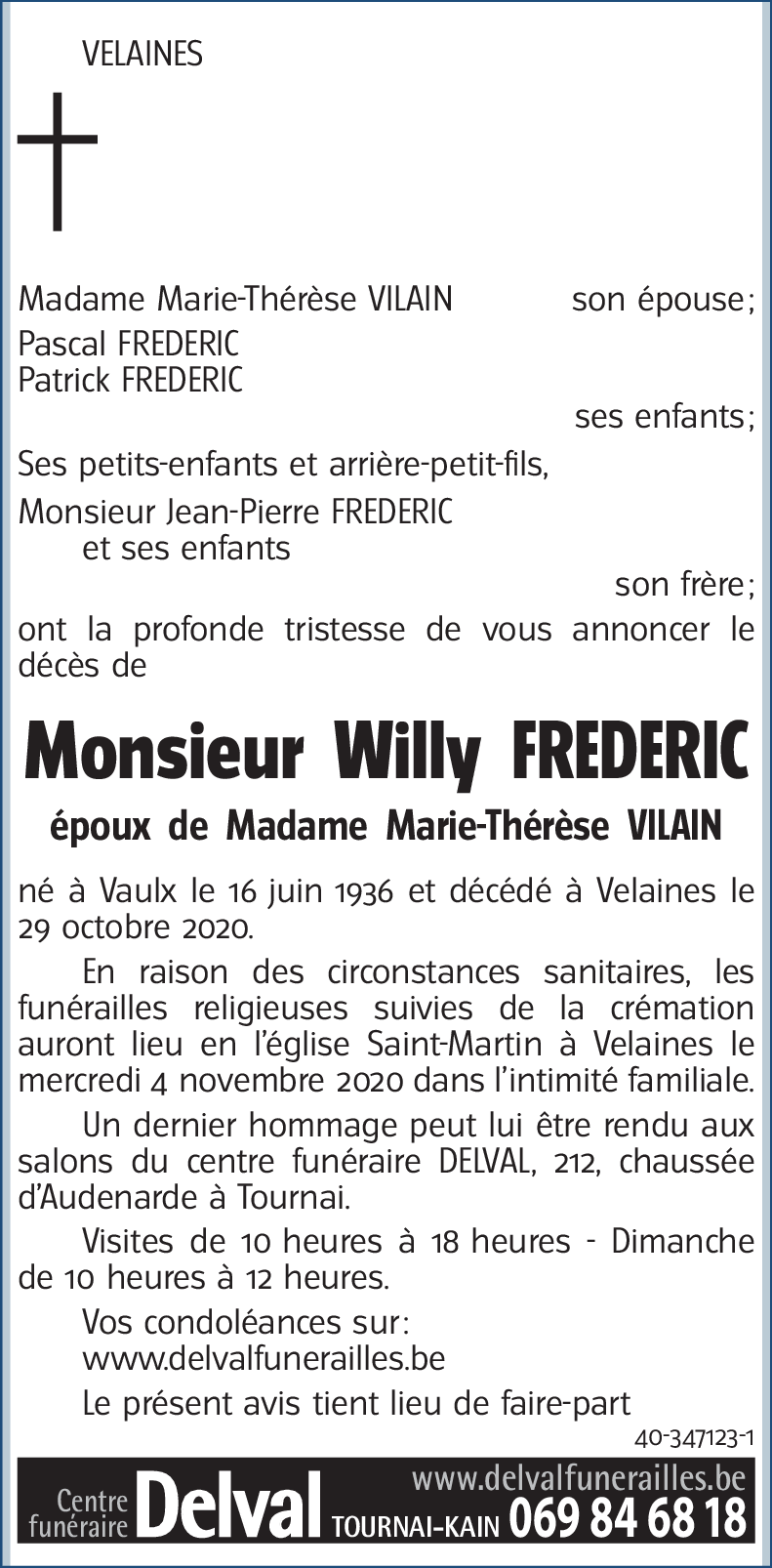 Willy FREDERIC