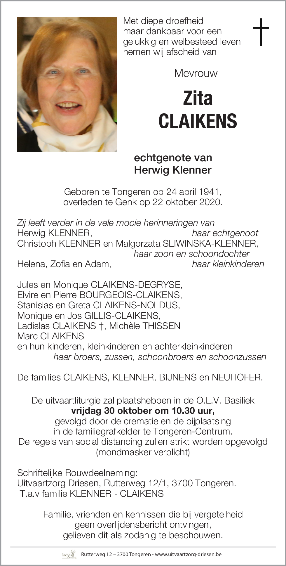 Zita Mireille Jeannine Claikens