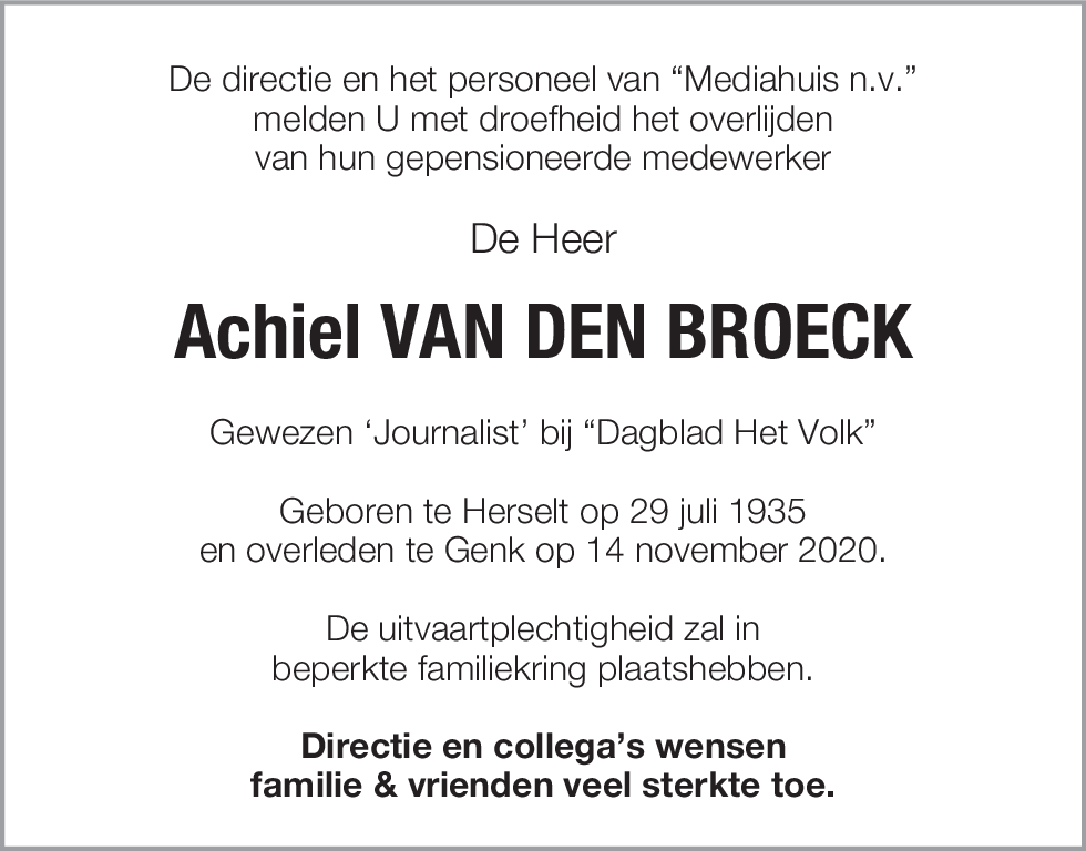 Achiel Van den broeck