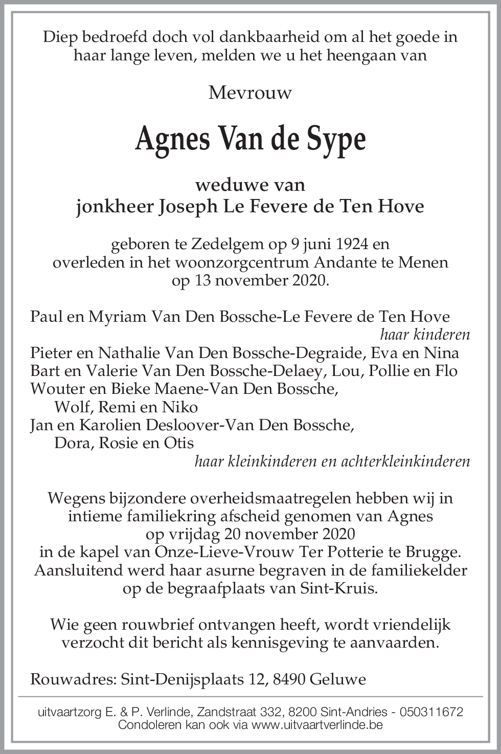 Agnes Van de Sype