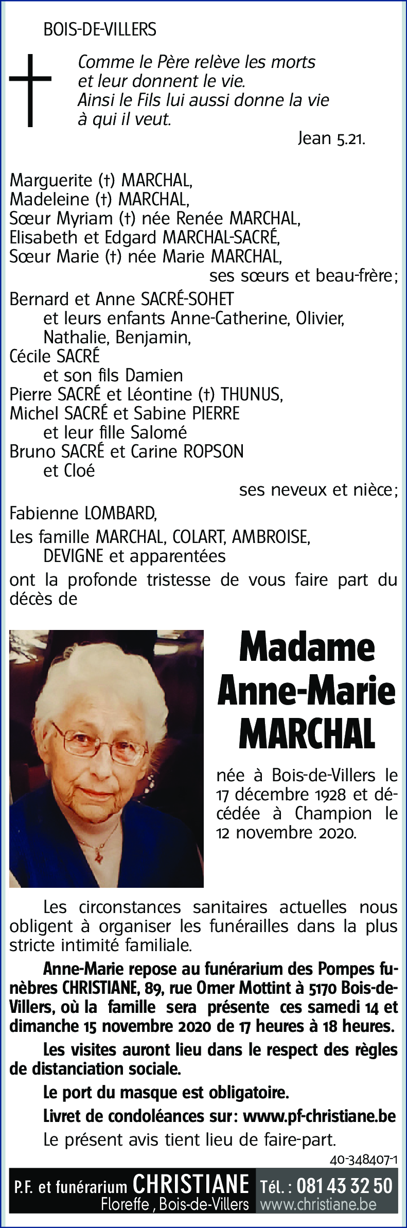 Anne-Marie MARCHAL