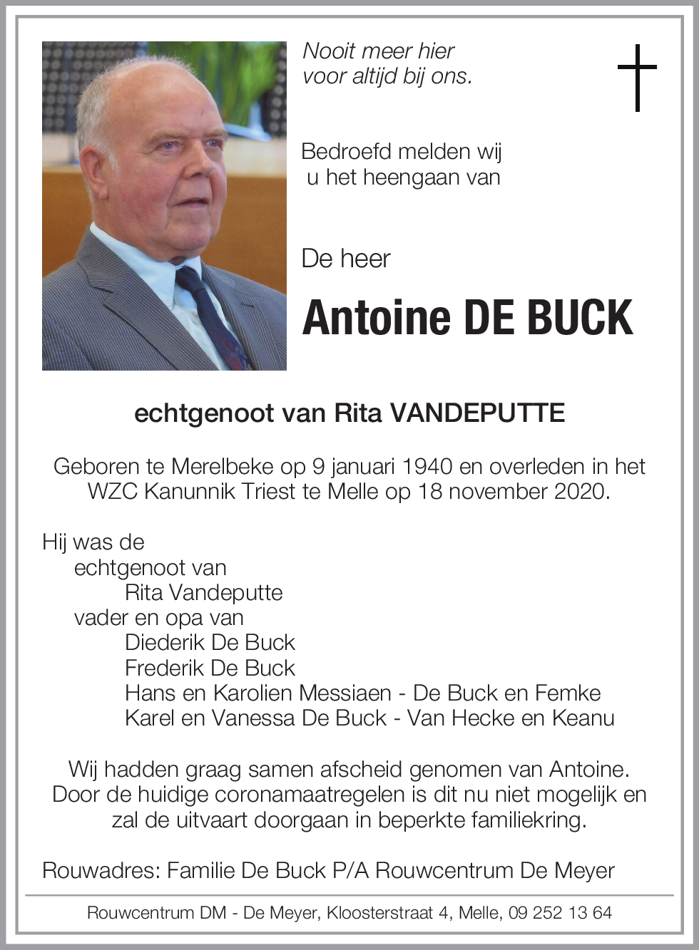 Antoine De Buck