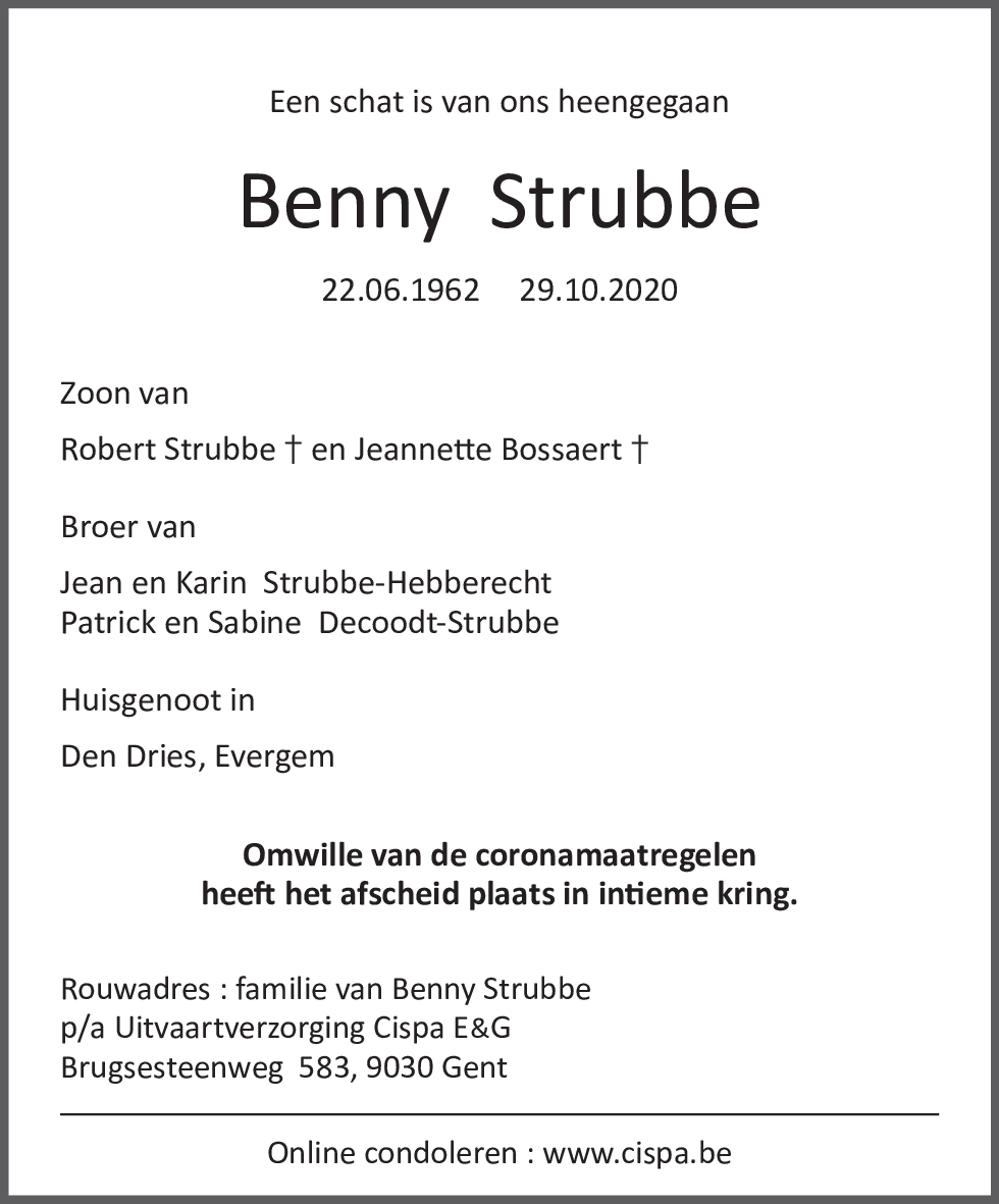 Benny Strubbe