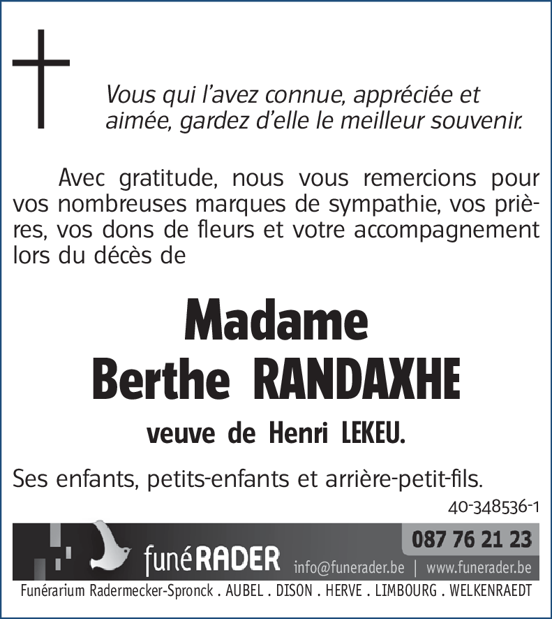 Berthe RANDAXHE