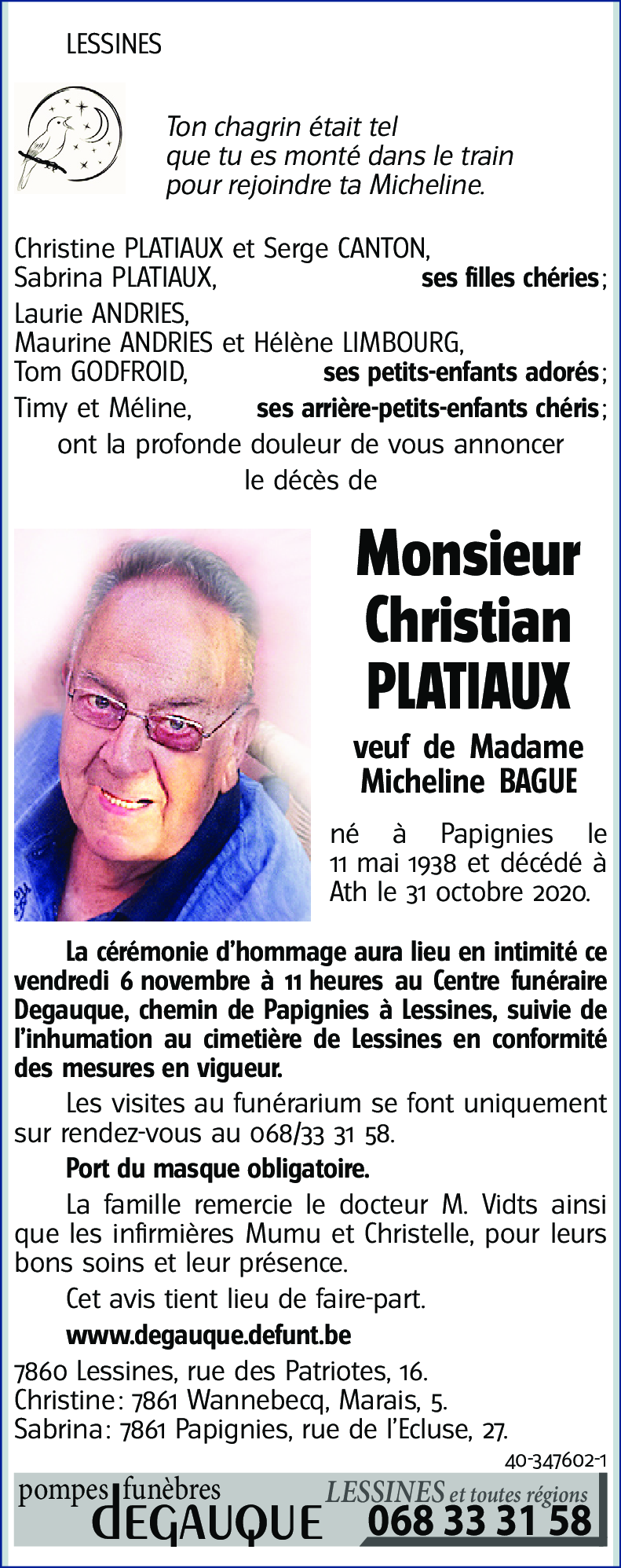 Christian PLATIAUX