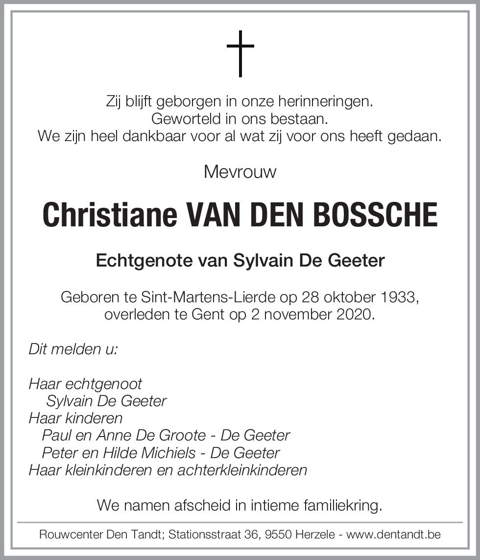 Christiana Van Den Bossche