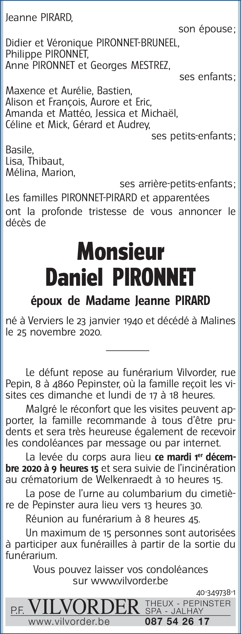 Daniel PIRONNET